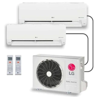 Ar-Condicionado LG Dual Inverter Voice  +AI Bi-Split 16.000 BTU (9.000+9.000 BTU) Frio 220V - S32Q16SA181