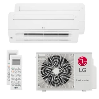 Ar Condicionado Multi Bi Split Inverter Cassete 1 Via LG 18000 BTUs (1x9000+1x12000) Quente e Frio 220V (Z2UW18GFB1.AWGZBR1)