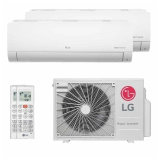 Ar Condicionado Multi Bi Split Inverter LG 18000 BTUs 1X9000 + 1X12000 Quente e Frio 220V Z2UW18GFB1.AWGZBR1